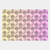 Persoonlijke naam Sentiment Sport Voetdag Inpakpapier Vel (Voorkant)