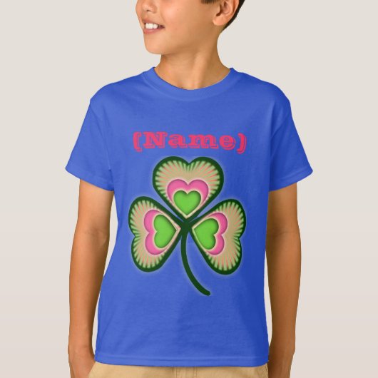 Persoonlijke naam Shamrock T-shirt (Voorkant)