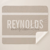 Persoonlijke naam Sherpa Throw Blanket (Voorkant (horizontaal))