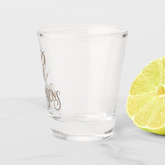 Persoonlijke naam shot glas (Rechts)