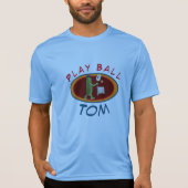 Persoonlijke naam Sjabloon Pickleball Play Ball, T-shirt (Voorkant)