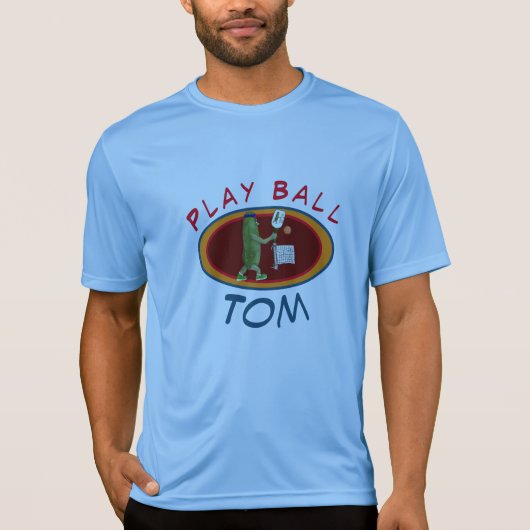 Persoonlijke naam Sjabloon Pickleball Play Ball, T-shirt (Voorkant)