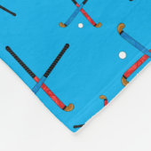 Persoonlijke naam sky blue field hockey fleece deken (Hoek)