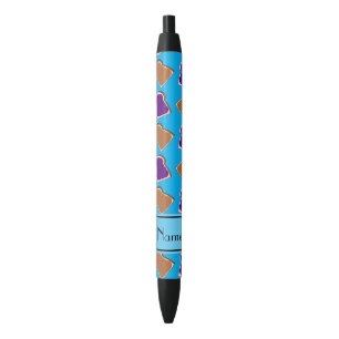 Persoonlijke naam sky blue pindakaas jelly zwarte inkt pen