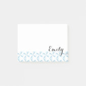 Persoonlijke naam Sky Blue Pinwheels Post-it® Notes (Voorkant)