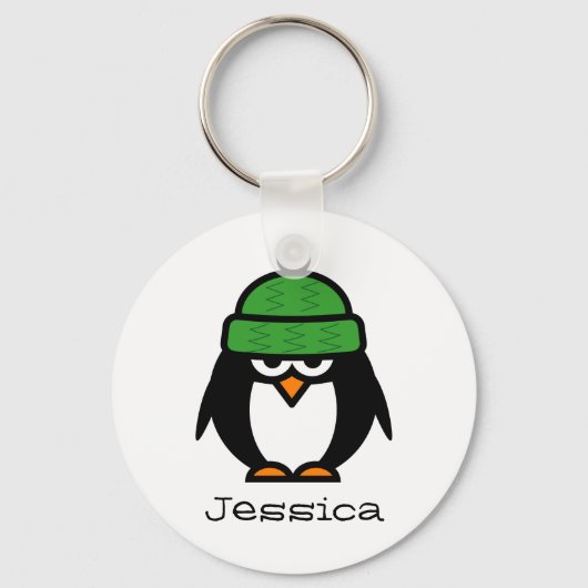 Persoonlijke naam sleutelhanger voor pinguïn liefh (Voorkant)