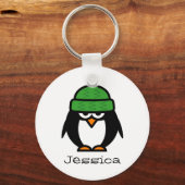 Persoonlijke naam sleutelhanger voor pinguïn liefh (Voorkant)
