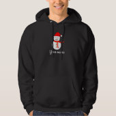 Persoonlijke naam Snowman Kerstmis Hoodie (Voorkant)