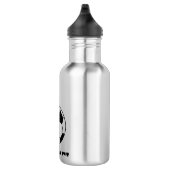 Persoonlijke naam Soccer Black Waterfles (Rechts)