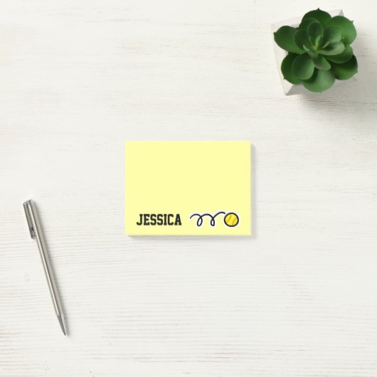 Persoonlijke naam softbal Post-it® notities Notes (Kantoor)