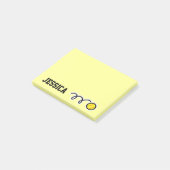 Persoonlijke naam softbal Post-it® notities Notes (Schuin)