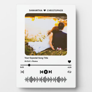 Persoonlijke naam speciale song muziekspeler foto fotoplaat