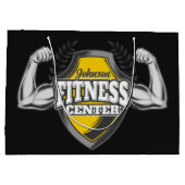 Persoonlijke NAAM Spier Fitness Trainer Gym Groot Cadeauzakje (Achterkant)