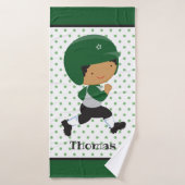 Persoonlijke naam Sportbakken Kinder keuken Woorde Badhanddoek (Badhanddoek)