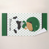 Persoonlijke naam Sportbakken Kinder keuken Woorde Badhanddoek (Badhanddoek)