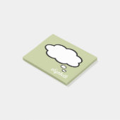 Persoonlijke naam spraakballon post-it® notes (Schuin)