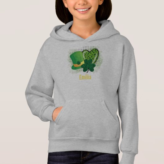 Persoonlijke naam St. Patricks Dag Shamrock Clover (Voorkant)