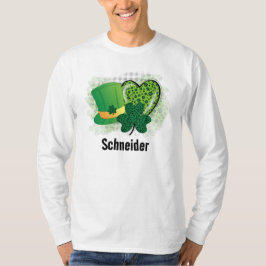 Persoonlijke naam St. Patricks Dag Shamrock Clover T-shirt