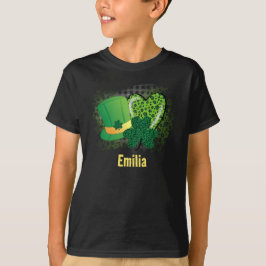 Persoonlijke naam St. Patrick's Day Shamrock Clove T-shirt