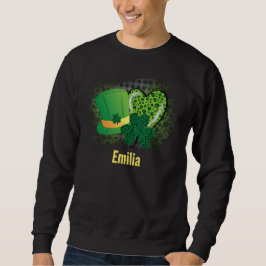 Persoonlijke naam St. Patrick's Day Shamrock Clove Trui