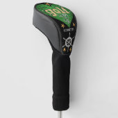 Persoonlijke naam & Starfish Golf Way of Life Golfheadcover (Schuin)