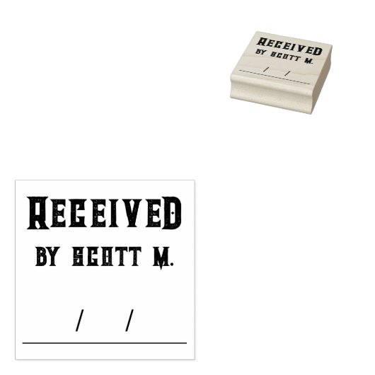 Persoonlijke Naam Stempel (Gestempeld)