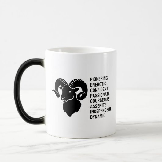 Persoonlijke naam, sterrenbeeld, eigenschappen mok (Links)