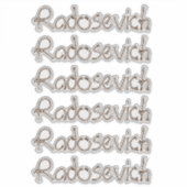 Persoonlijke naam sticker (Voorkant)