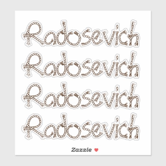 Persoonlijke naam sticker (Vel)