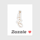 Persoonlijke naam sticker (Vel)