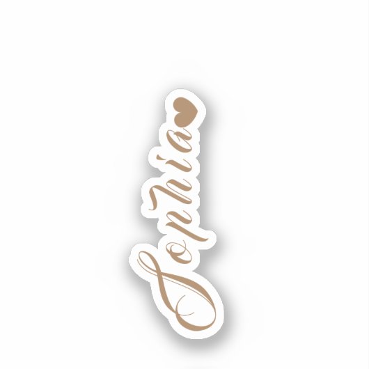 Persoonlijke naam sticker (Voorkant)