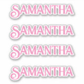 Persoonlijke naam sticker Aangepaste Times Four St (Voorkant)