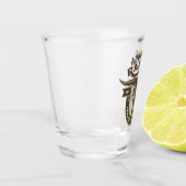 Persoonlijke NAAM Stier Schedel Westerse Ranch Shot Glas (Links)