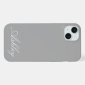 Persoonlijke naam stijlvol modern elegant minimaal iPhone hoesje (Achterkant horizontaal)