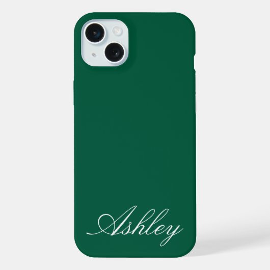 Persoonlijke naam stijlvol modern elegant minimaal iPhone hoesje (Achterkant)