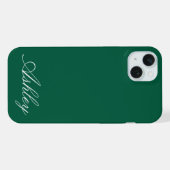 Persoonlijke naam stijlvol modern elegant minimaal iPhone hoesje (Achterkant horizontaal)