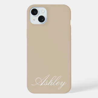 Persoonlijke naam stijlvol modern elegant minimaal iPhone 15 plus case