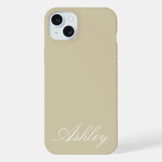 Persoonlijke naam stijlvol modern elegant minimaal iPhone 15 plus case