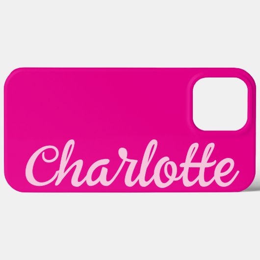 Persoonlijke naam stijlvol modern minimaal heet ro Case-Mate iPhone case (Achterkant (horizontaal))