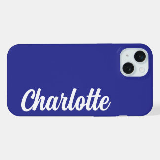 Persoonlijke naam stijlvol modern minimaal monogra iPhone 15 plus case