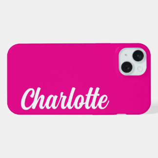 Persoonlijke naam stijlvol modern minimaal monogra iPhone 15 plus case