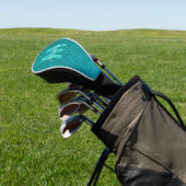 Persoonlijke naam stijlvolle glitters groen golfheadcover (Insitu)