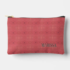 Persoonlijke Naam Subtiel Patroon Roze Etui