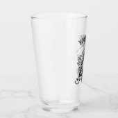 Persoonlijke NAAM Surfer Big Wave Skeleton Surfing Glas (Rechts)