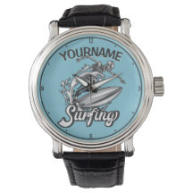 Persoonlijke NAAM Surfer Big Wave Skeleton Surfing