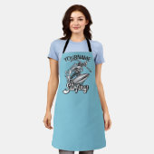 Persoonlijke NAAM Surfer Big Wave Skeleton Surfing Schort (Gedragen)