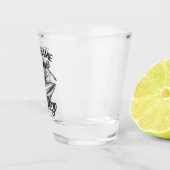 Persoonlijke NAAM Surfer Big Wave Skeleton Surfing Shot Glas (Rechts)