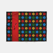 Persoonlijke naam Symbolen voor zwarte brandweer Fleece Deken (Voorkant (Horizontaal))