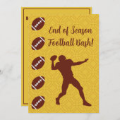 Persoonlijke naam tekst evenement sport voetbalfee kaart (Voorkant / Achterkant)