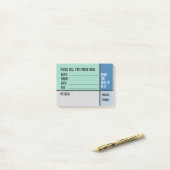 Persoonlijke naam telefoonbericht kantoor post-it® notes (Op bureau)